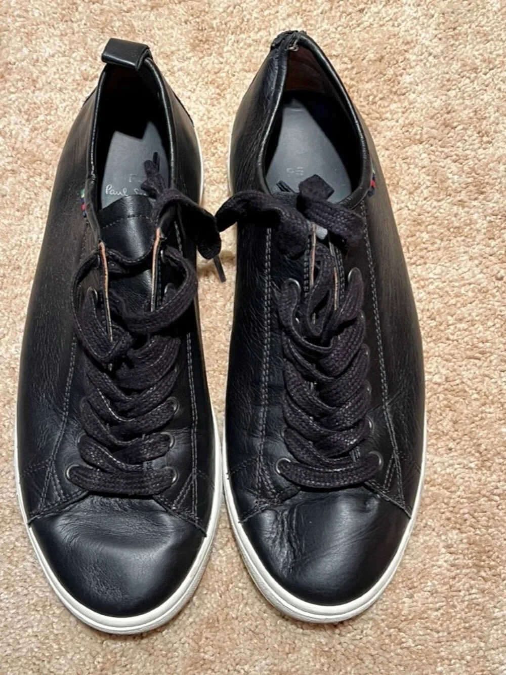 PS Paul Smith Mens Miyata Shoes Sneakers Black Leather 8669 US8 - UK7-EUR 41